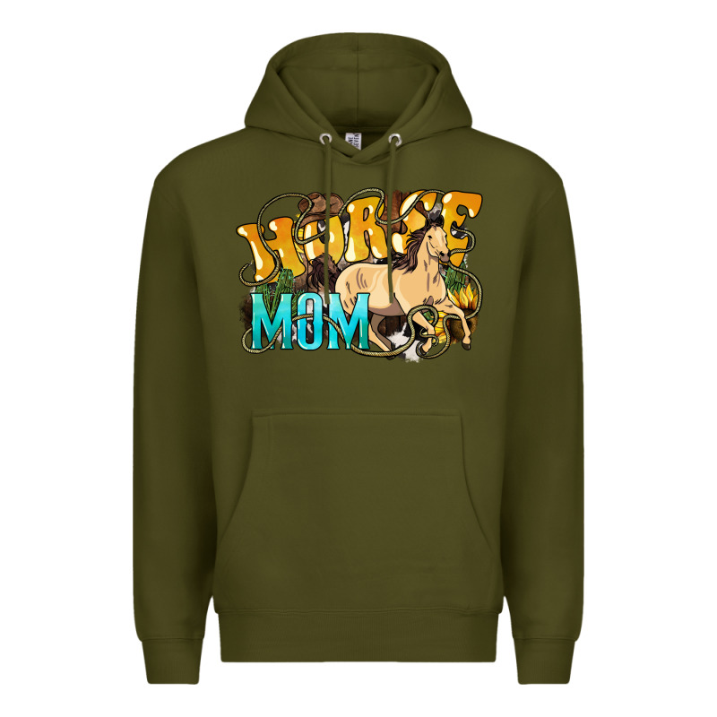 Horse Mom Rope Premium Hoodie by HowdyJamesFarm | Teevron