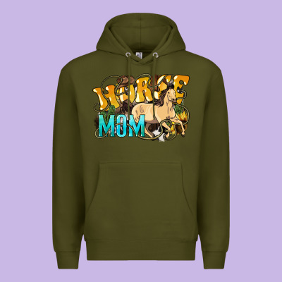 Horse Mom Rope Premium Hoodie Designed By Howdyjamesfarm