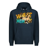Navy Horse Mom Rope Premium Hoodie - HowdyJamesFarm