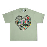 Oil Green retro maestra word Urban Heavy Tee - JahusDesignShop