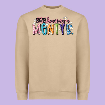 Having A Menty B Heavyweight Sweatshirt Designed By Artiststas