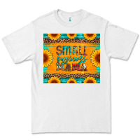 White small business mama leopard turquoise aztec serape cowhide sunflowers Premium Tee - Artiststas