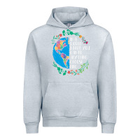 Heather Grey Autism Awareness Kindness Puzzle Earth Urban Hoodie - CowhideDigitalArt