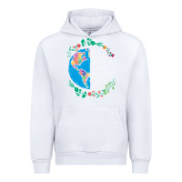 White Autism Awareness Kindness Puzzle Earth Urban Hoodie - CowhideDigitalArt