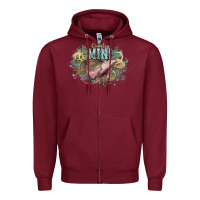 Burgundy Country mini Zipper Hoodie - HowdyJamesFarm
