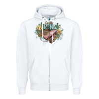 White Country mini Zipper Hoodie - HowdyJamesFarm