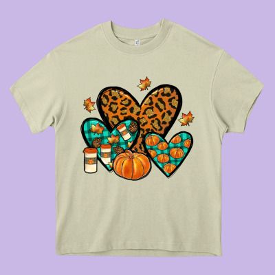 Love Fall Heavy Core Tee Designed By Jahusdesignshop