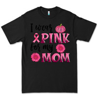 Black i wear pink for my mom sunlower and pumpkin Premium Tee - AdoDesignShop