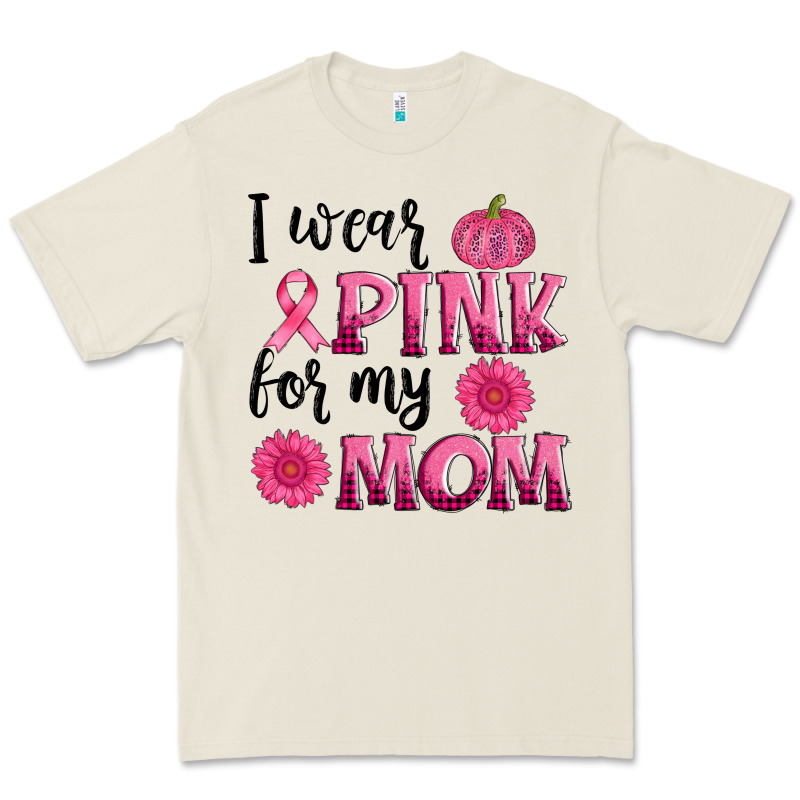 I Wear Pink For My Mom Sunlower And Pumpkin Premium Tee by AdoDesignShop | Teevron