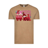 Vintage Coffee valentines express with gnomies Vintage Tee - NancyCooperArtShop