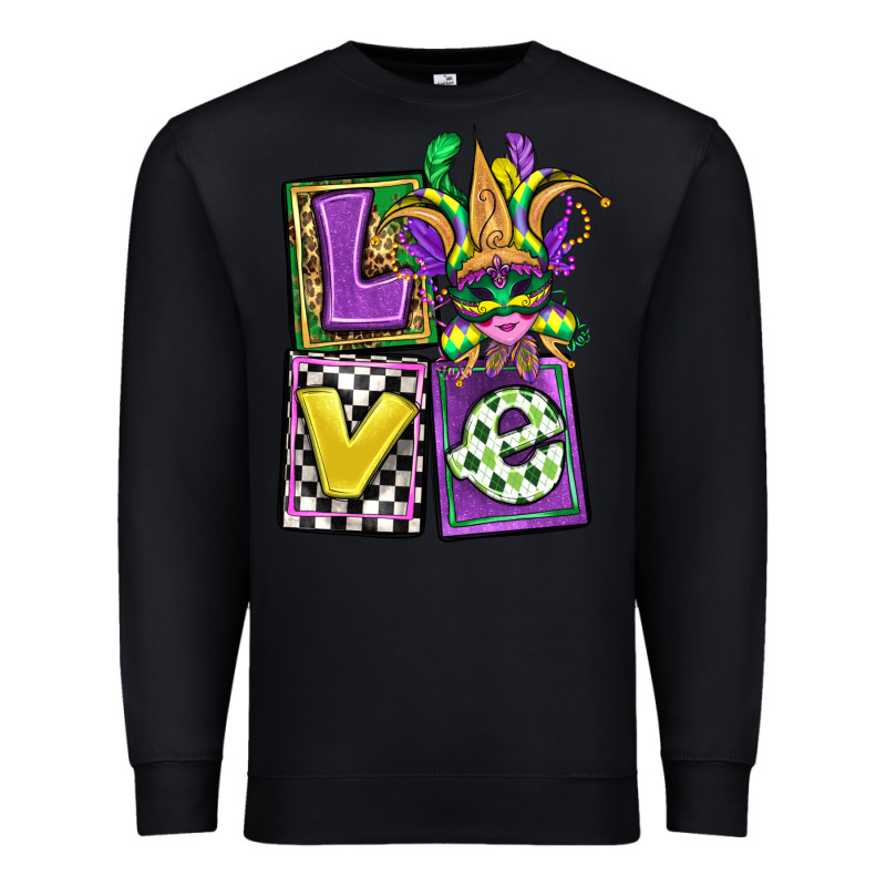 Love Mardi Gras Premium Sweatshirt by OliviaCreatesArt | Teevron
