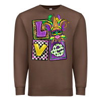 Chestnut love mardi gras Premium Sweatshirt - OliviaCreatesArt