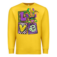 Lemon love mardi gras Premium Sweatshirt - OliviaCreatesArt