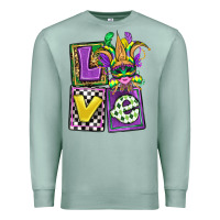Seafoam love mardi gras Premium Sweatshirt - OliviaCreatesArt