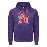 Pink Nail Art Hand Vintage Hoodie | Teevron