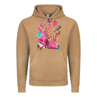 Vintage Camel pink nail art hand Vintage Hoodie - NancyCooperArtShop