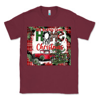 Burgundy christmas homecoming celebration Classic Tee - CowhideDigitalArt