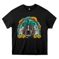 Black western pitbull rainbow Heavy Core Tee - Artiststas
