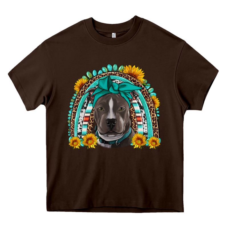 Western Pitbull Rainbow Heavy Core Tee by Artiststas | Teevron