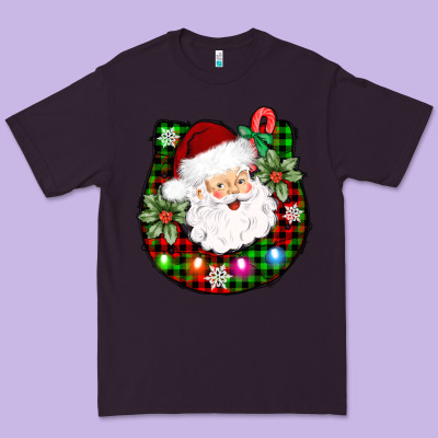 Horseshoe Santa Premium Tee Designed By Adodesignshop