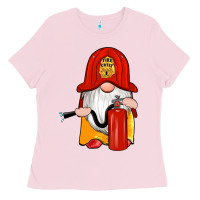 Bubblegum Pink firefighter gnomes Ladies Tee - Artiststas