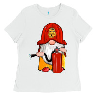 White firefighter gnomes Ladies Tee - Artiststas