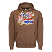 Chestnut flip flops fireworks & freedom 4th of july Zipper Hoodie - TumblerDesignByShophia
