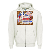 Oatmeal Heather flip flops fireworks & freedom 4th of july Zipper Hoodie - TumblerDesignByShophia