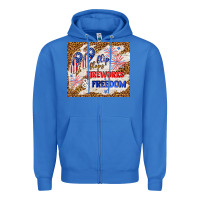 True Royal flip flops fireworks & freedom 4th of july Zipper Hoodie - TumblerDesignByShophia