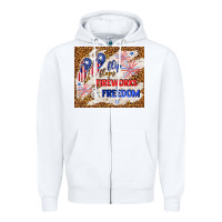 White flip flops fireworks & freedom 4th of july Zipper Hoodie - TumblerDesignByShophia