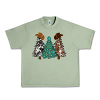 Oil Green cowhide with gemstones trees Urban Heavy Tee - MaliasSmallBusiness