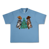 Pebble Blue cowhide with gemstones trees Urban Heavy Tee - MaliasSmallBusiness