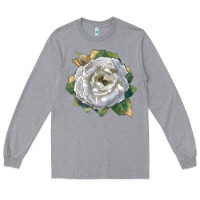 Heather Grey Pillow Fight Rose Long Sleeve Tee - LillyAllenDesigns