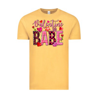 Vintage Mustard valentine babe Vintage Tee - NancyCooperArtShop