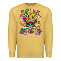 Antique Gold mardi gras mask Premium Sweatshirt - OliviaCreatesArt