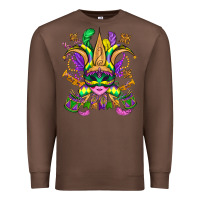 Chestnut mardi gras mask Premium Sweatshirt - OliviaCreatesArt