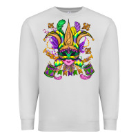 Dove Grey mardi gras mask Premium Sweatshirt - OliviaCreatesArt