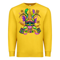 Lemon mardi gras mask Premium Sweatshirt - OliviaCreatesArt
