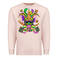 Pale Pink mardi gras mask Premium Sweatshirt - OliviaCreatesArt