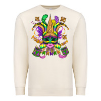 Sandshell mardi gras mask Premium Sweatshirt - OliviaCreatesArt