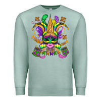 Seafoam mardi gras mask Premium Sweatshirt - OliviaCreatesArt