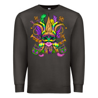 Smoke mardi gras mask Premium Sweatshirt - OliviaCreatesArt