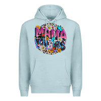 Blue Mist Mama vibes Mother's Day Premium Hoodie - CowGirlArtShop