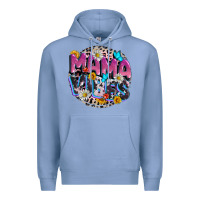 Colony Blue Mama vibes Mother's Day Premium Hoodie - CowGirlArtShop