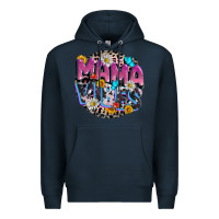 Navy Mama vibes Mother's Day Premium Hoodie - CowGirlArtShop