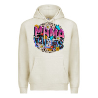 Oatmeal Heather Mama vibes Mother's Day Premium Hoodie - CowGirlArtShop
