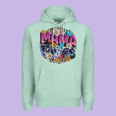 Mama Vibes Mother's Day Premium Hoodie Designed By Cowgirlartshop