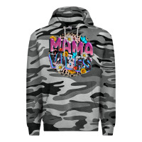 Slate Camo Mama vibes Mother's Day Premium Hoodie - CowGirlArtShop