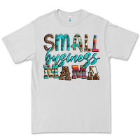Dove Grey small business mama leopard turquoise aztec serape cowhide Premium Tee - Artiststas