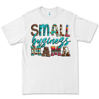 White small business mama leopard turquoise aztec serape cowhide Premium Tee - Artiststas